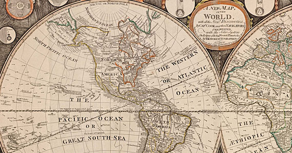 PacificMap European "New Map of the World" (1799)