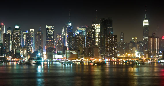 nyc New York City Skyline at Night